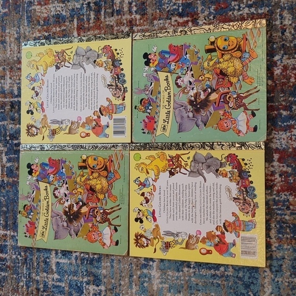 Little Golden Book Children's Vintage Hardback Books Set of 4 - Picture 2 of 8